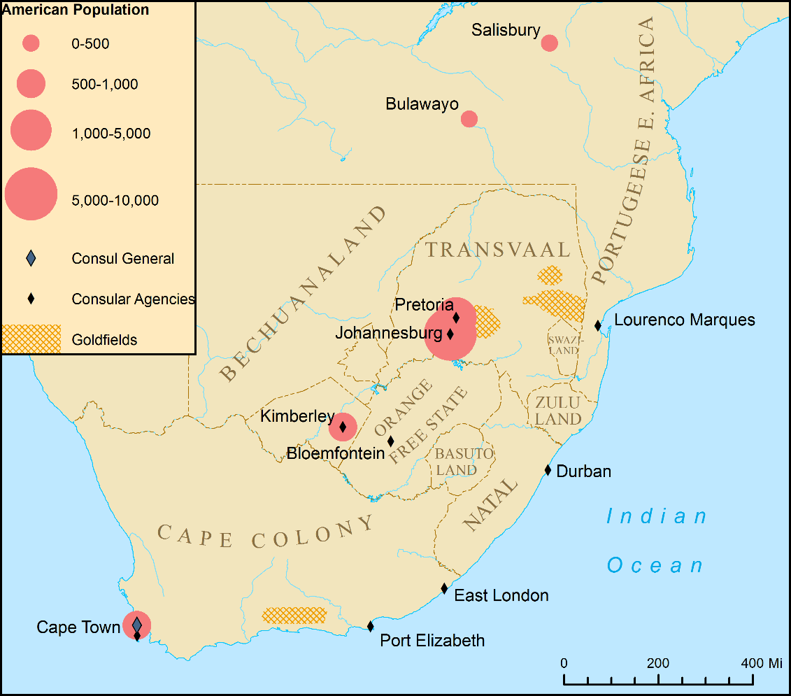 Americans in Southern Africa, c. 1890s. 