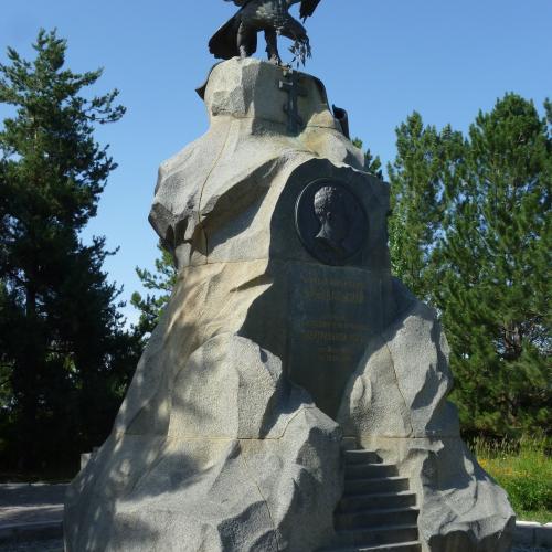 Monument to Nikolai Przheval'skii (1894), Karakol. Issyq-Kul, Kyrgyzstan