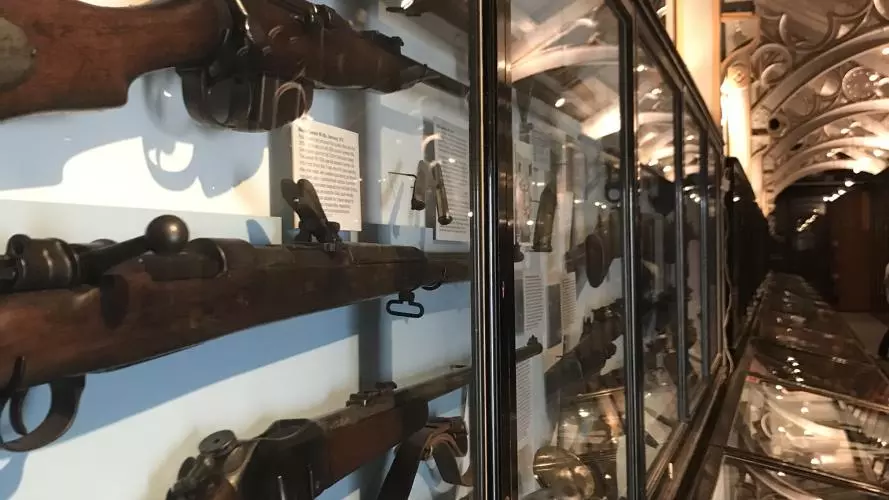 Imperial weapon collections on display at the Pitt Rivers Museum