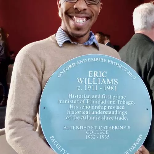 peters with williams plaque