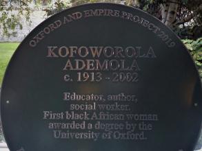 ademola plaque