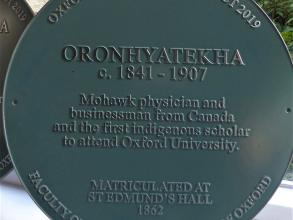 oronhyatekha plaque