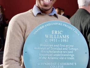 peters with williams plaque