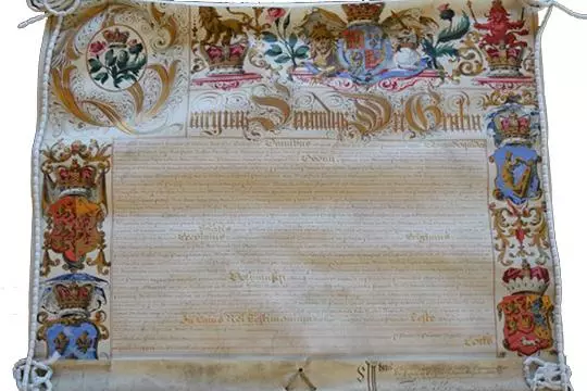 letters patent of George II 1728 - Oxford University Archives 